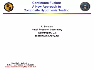 Continuum Fusion: A New Approach to  Composite Hypothesis Testing