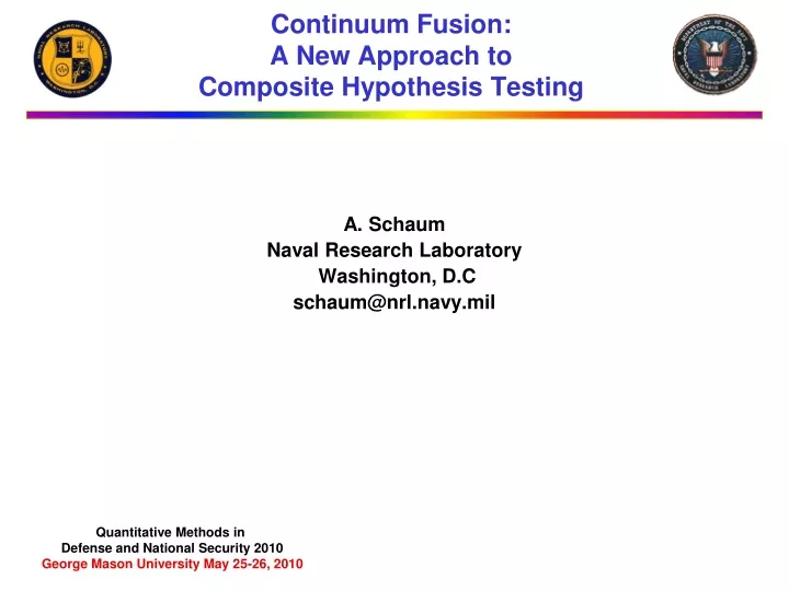 continuum fusion a new approach to composite hypothesis testing