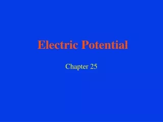 Electric Potential