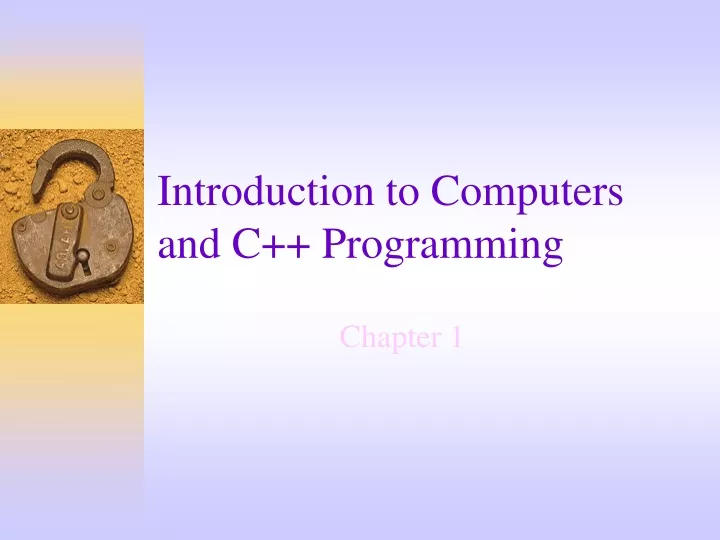 introduction to computers and c programming