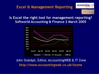 Excel &amp; Management Reporting