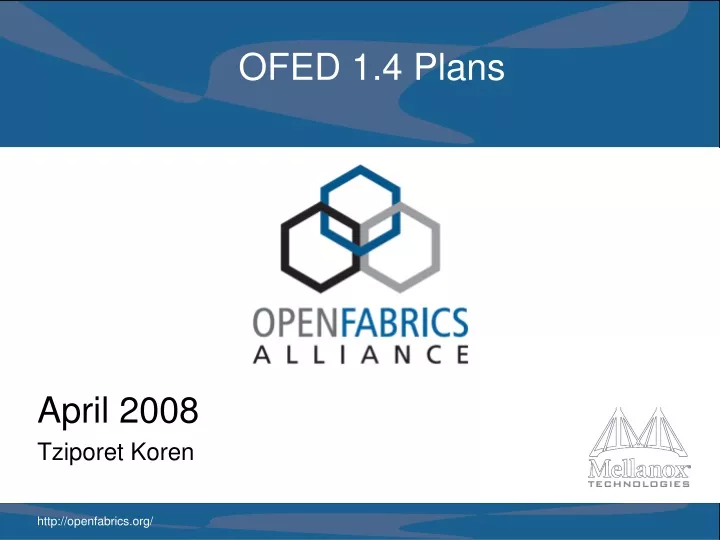 ofed 1 4 plans