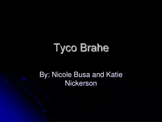 Tyco Brahe