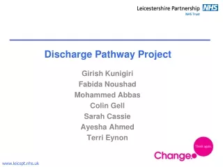 Discharge Pathway Project