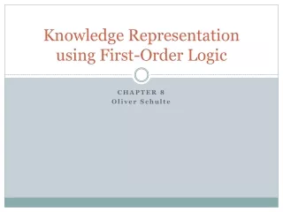Knowledge Representation using First-Order Logic