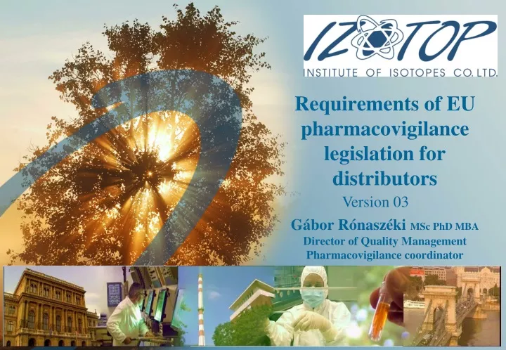 requirements of eu pharmacovigilance legislation