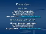 First Contact Training: Addressing Sexual Violence on Campus - slide 1