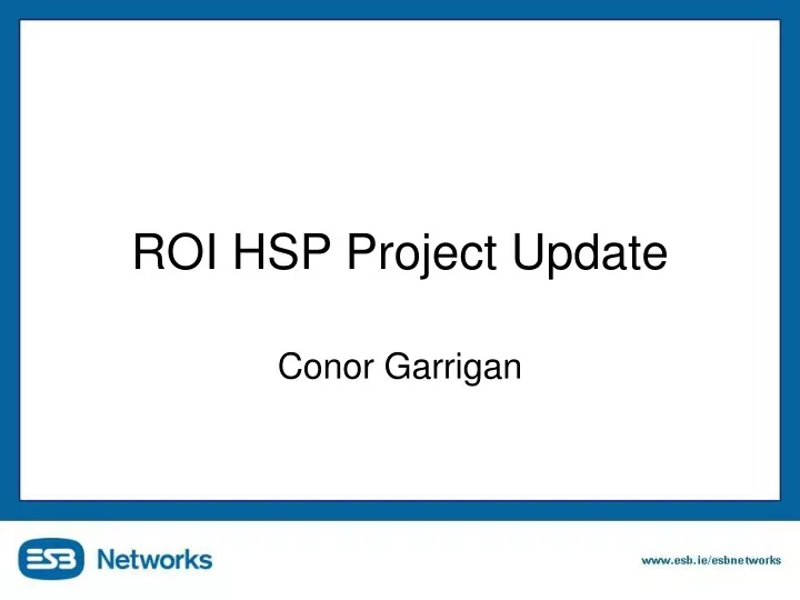 roi hsp project update
