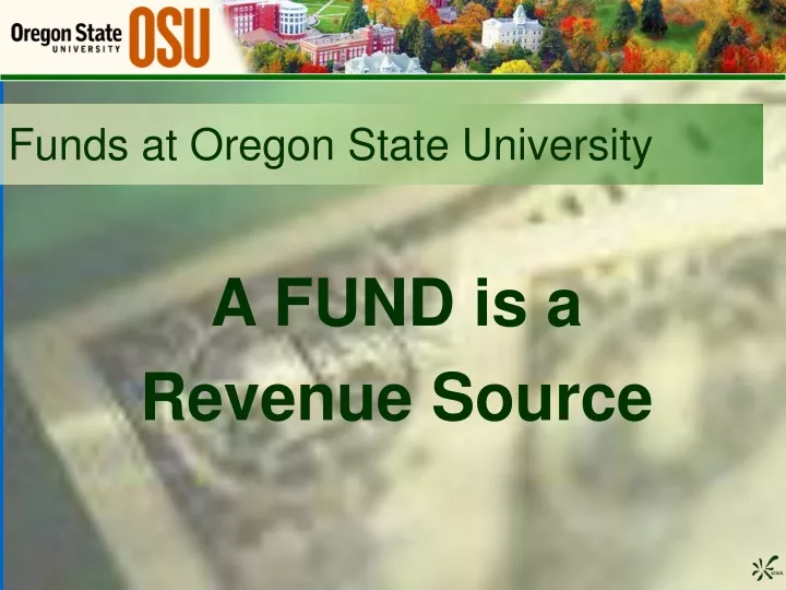 funds at oregon state university