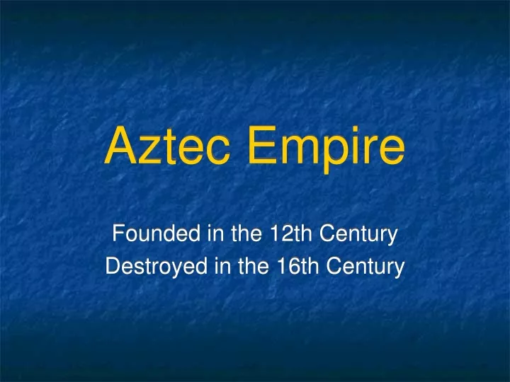 aztec empire