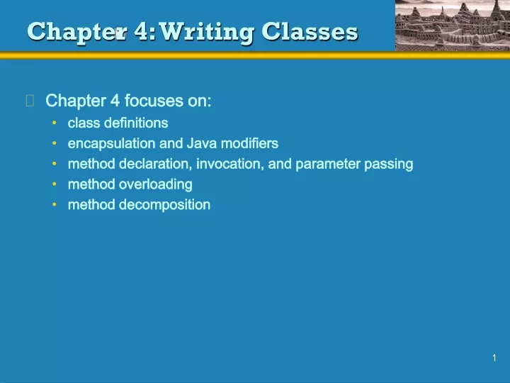chapter 4 writing classes