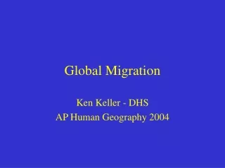 Global Migration