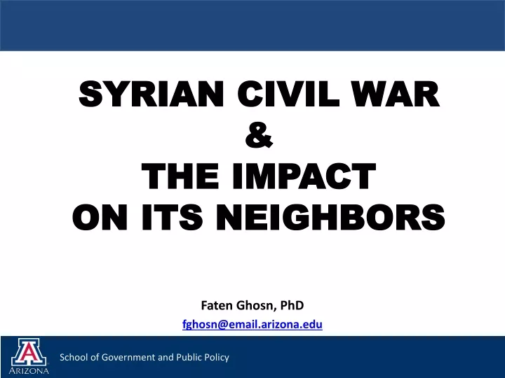 syrian civil war the impact on its neighbors