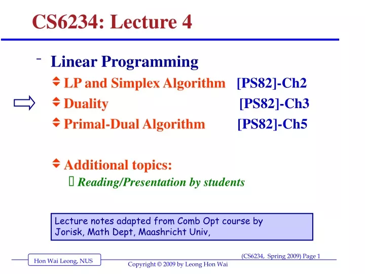 cs6234 lecture 4