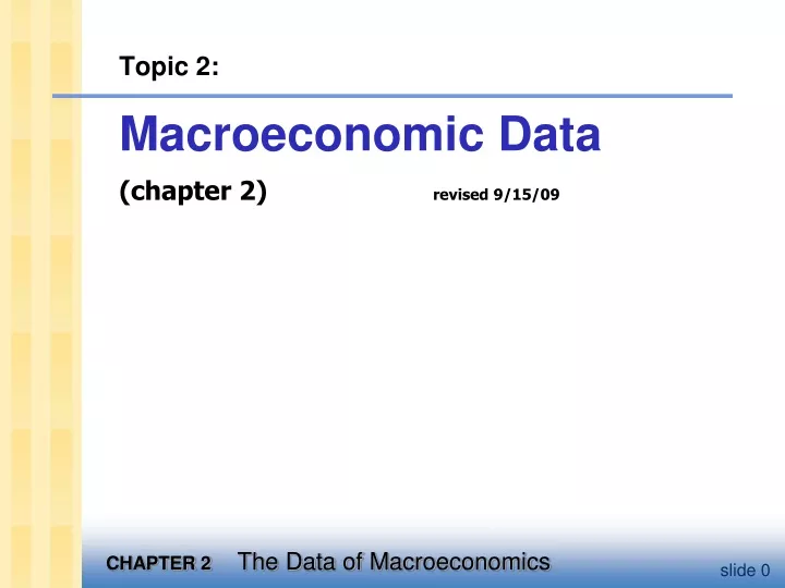 topic 2 macroeconomic data chapter 2 revised