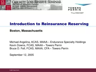 Introduction to Reinsurance Reserving