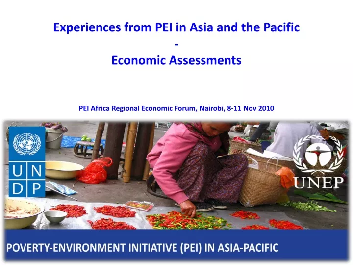 experiences from pei in asia and the pacific