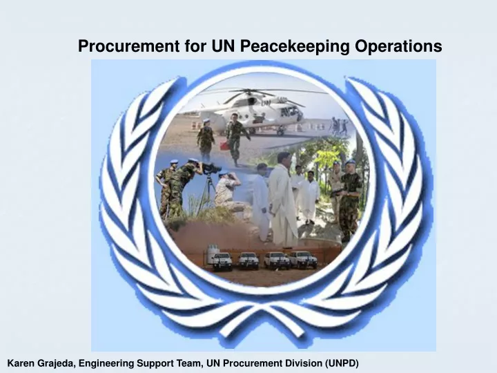 procurement for un peacekeeping operations