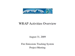 WRAP Activities Overview