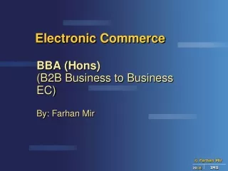 Electronic  Commerce