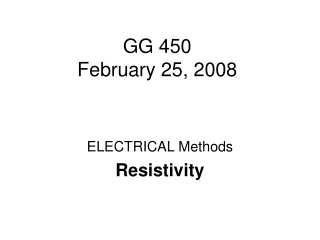 GG 450  February 25, 2008