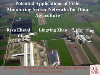 Potential Applications of Field Monitoring Server Networks for Ohio Agriculture
