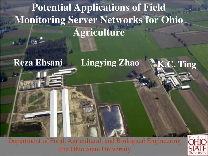 potential applications of field monitoring server networks for ohio agriculture