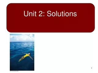 Unit 2: Solutions
