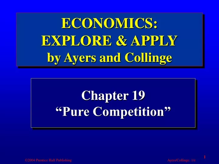 chapter 19 pure competition