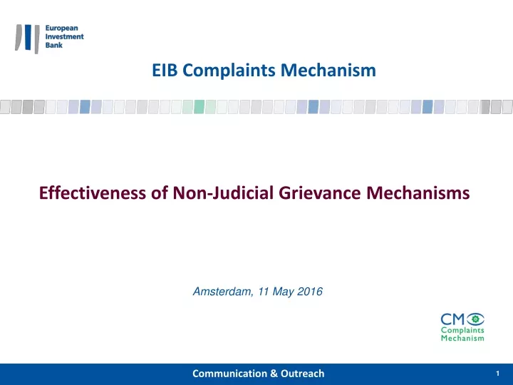 eib complaints mechanism