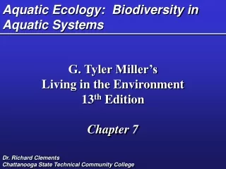 Aquatic Ecology:  Biodiversity in Aquatic Systems