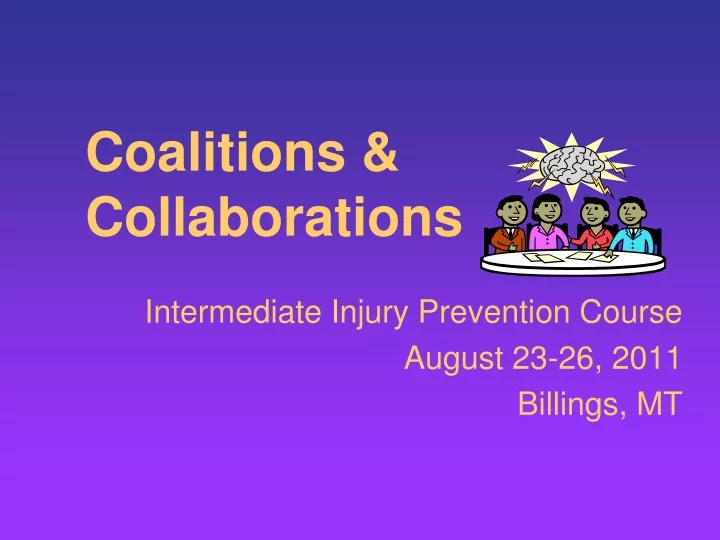 coalitions collaborations