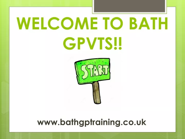 welcome to bath gpvts