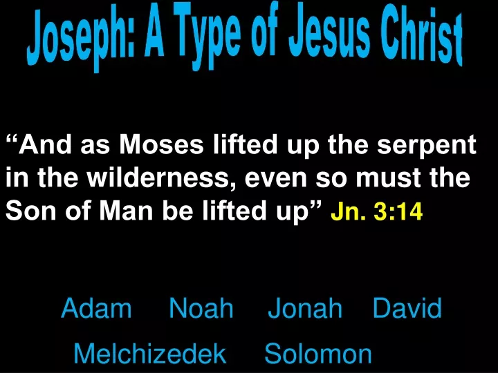 joseph a type of jesus christ