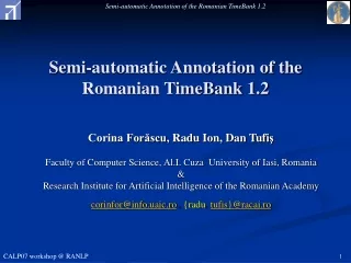 Semi-automatic Annotation of the Romanian TimeBank 1.2