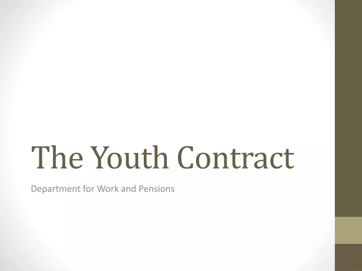 the youth contract