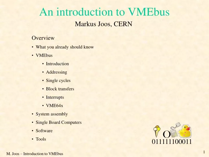 an introduction to vmebus