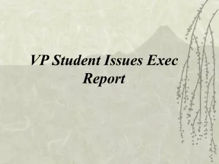 VP Student Issues Exec Report