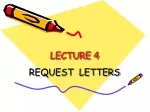 Request Letters: Introduction, Inquiries, and Orders - slide 1