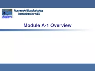 Module A-1 Overview