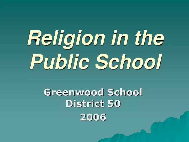 religion in the public school