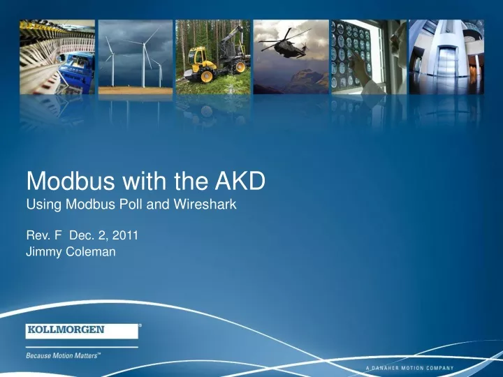 modbus with the akd using modbus poll and wireshark rev f dec 2 2011 jimmy coleman
