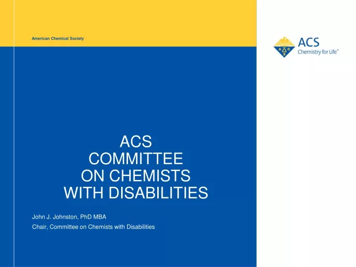 acs committee on chemists with disabilities