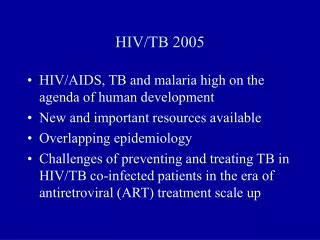 HIV/TB 2005