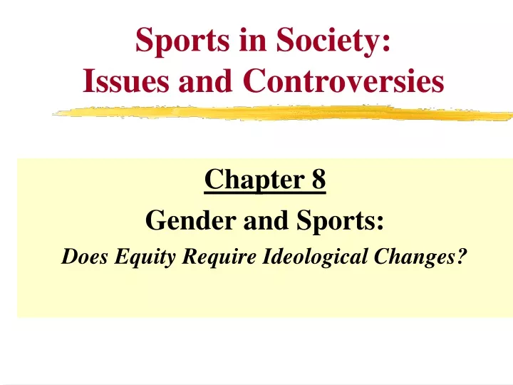 sports in society issues and controversies