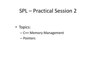 SPL – Practical Session 2