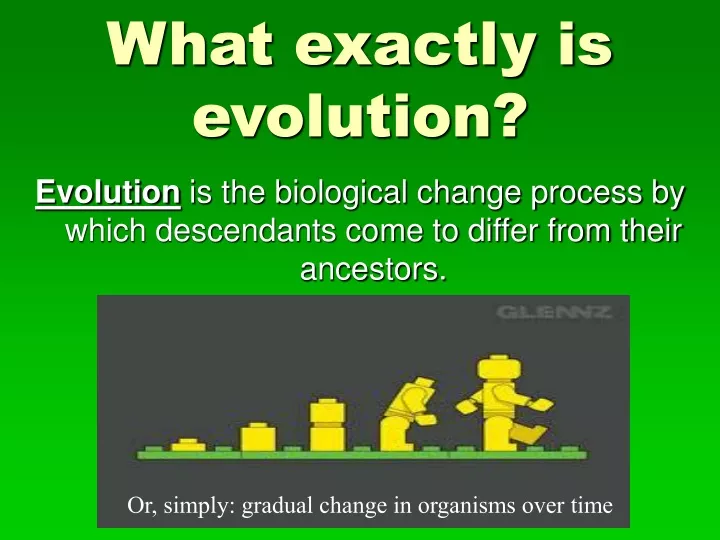 what exactly is evolution