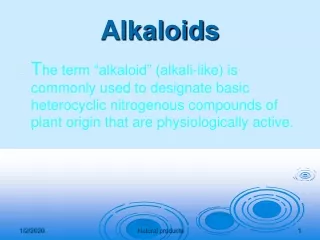 Alkaloids