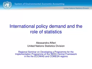International policy demand and the role of statistics