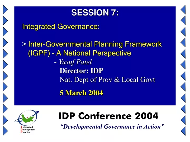 session 7 integrated governance inter